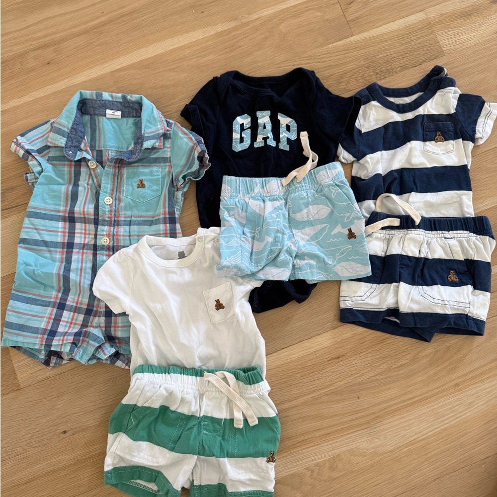 GAP Baby Clothing Set - Blue, Green, White